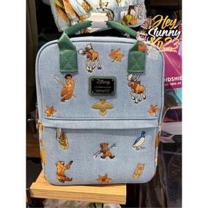Loungefly Disney Brother Bear Embroidered Icons Denim Mini Backpack